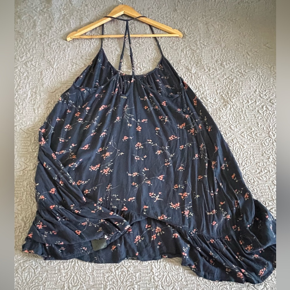 Volcom flowy beach t-back strap dress